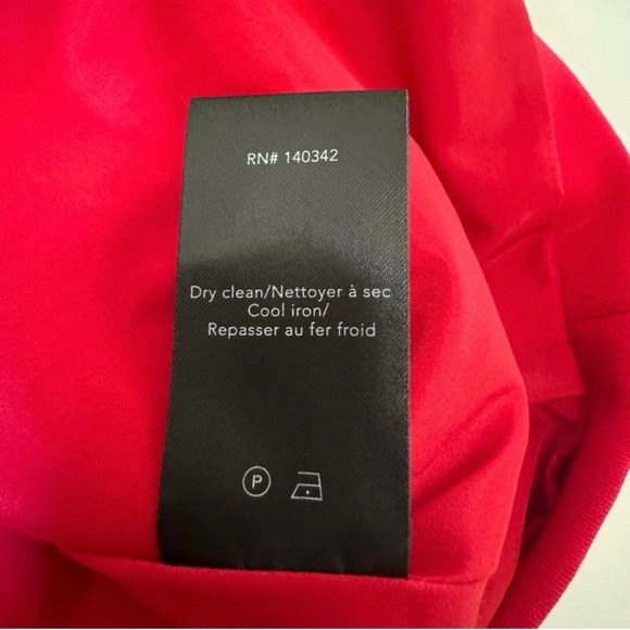 Elizabeth and James Emmy Cutout Back Double Zipper Sheath Dress Red Size 4 - Picture 13 of 14